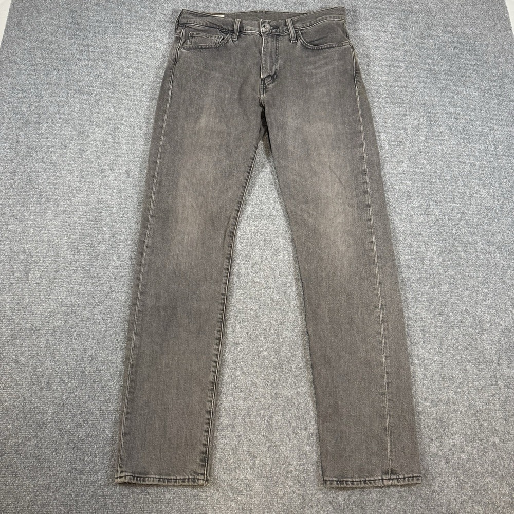 Levi's‎ Jeans Mens 30x32 (Fits 28x31) Gray 502 Regular Taper Premium Stretch